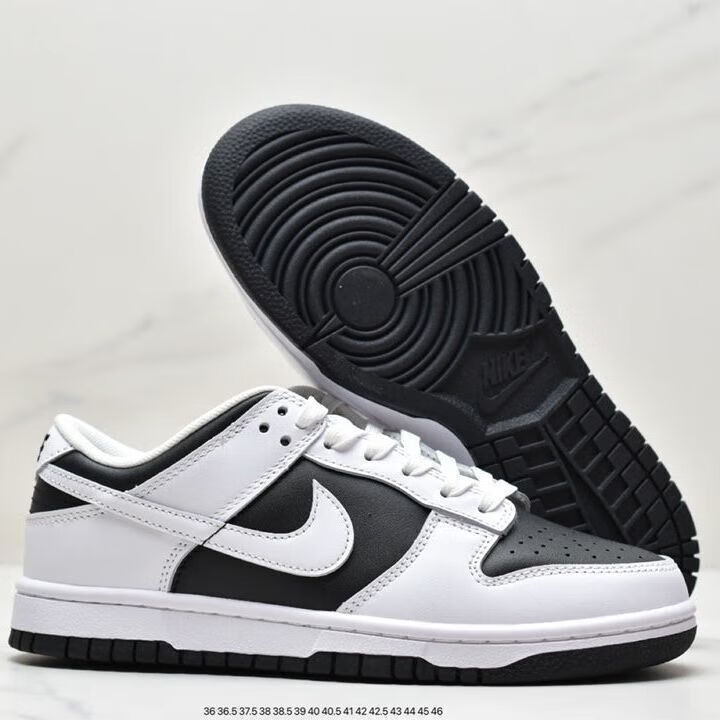 dunk low sb白黑 黑白熊猫反转复古休闲运动情侣滑板鞋 dunk白黑熊猫