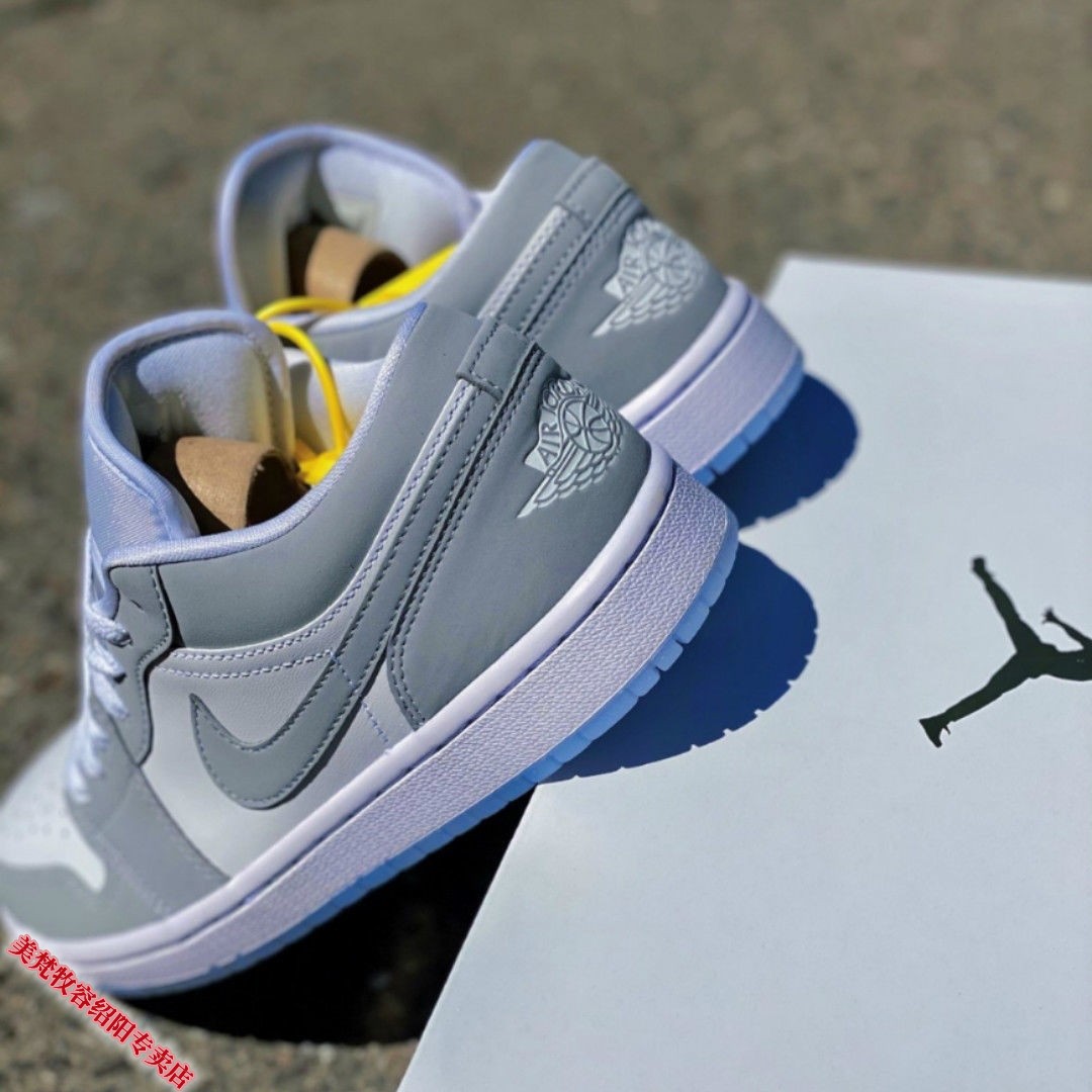 【官方旗舰】aj1低帮男鞋女黑粉脚趾倒勾巴黎烟灰蒂芙尼休闲运动篮球