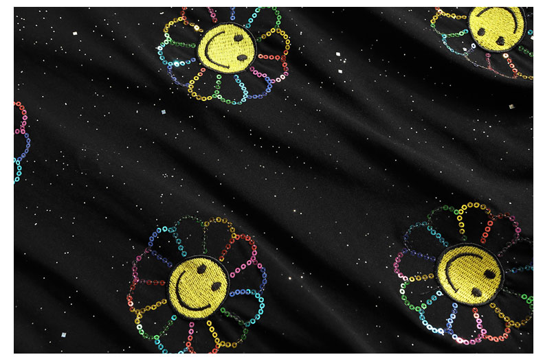 paul hualey潮牌 2021夏新款太阳花短袖t恤女中年宽松韩版中长款欧货