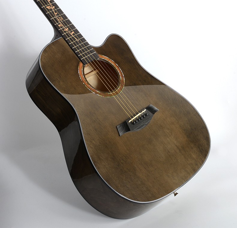 班士顿bansid单板吉他初学者学生40寸亮光男女生新手入门民谣木吉他