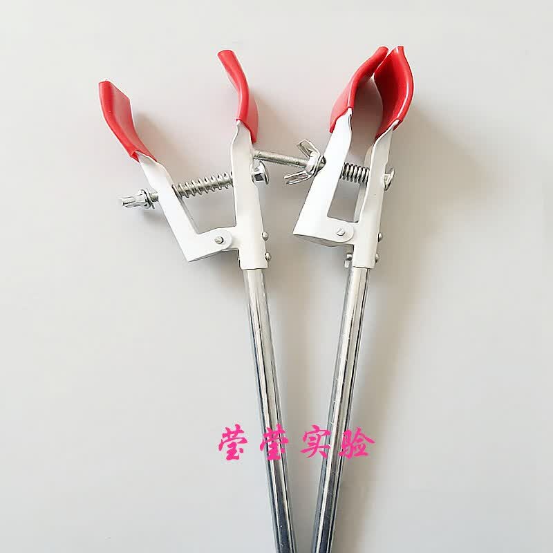 三爪夹小号大号十字夹铁架台烧瓶夹实验室固定夹德式英式夹子 颜色与