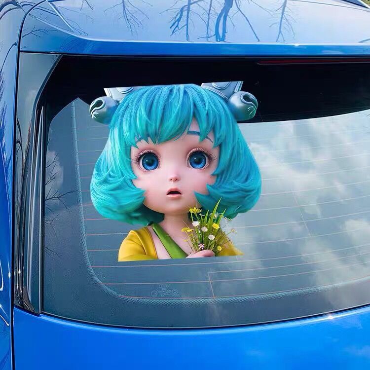 个性创意汽车车身贴纸王者荣耀蔡文姬车贴纸个性创意装饰定制抖音网红