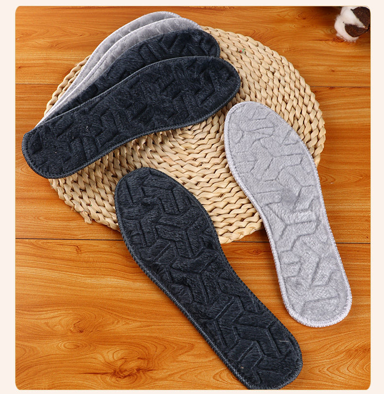 保暖鞋垫女男透气吸汗防臭软底舒适软鞋垫子10双保暖除臭按摩深灰色45