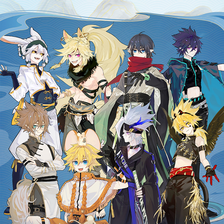 山海有灵系列七创社凹凸世界官方动漫角色周边双层亚克力挂件山海有灵