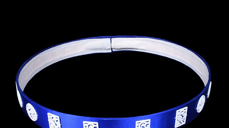 京剧婺剧戏曲龙蟒舞台演出官带腰带角带配件龙骨玉带 红色 祥龙龙骨