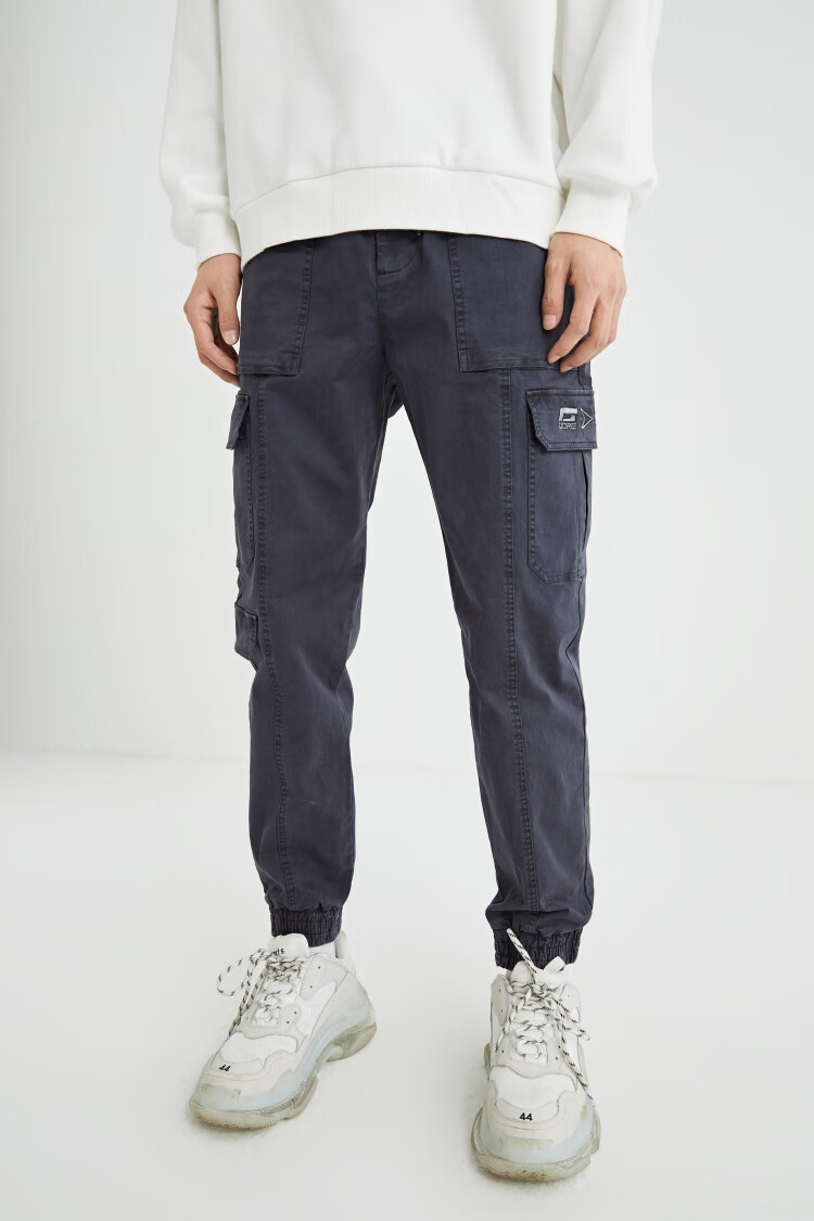 jackjones杰克琼斯男潮流百搭街头工装锥腿束口休闲裤221114061 e42深