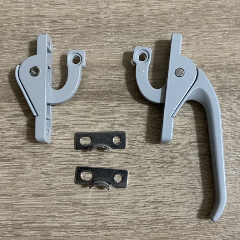 塑钢门把手老式实心外开窗联动执手铝合金塑钢门窗拉手勾锁上下传动