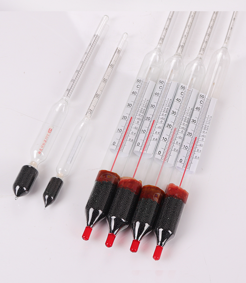 附温糖度计表糖度比重计量浓度仪自酿啤酒厂麦芽糖测糖仪 玻璃量筒