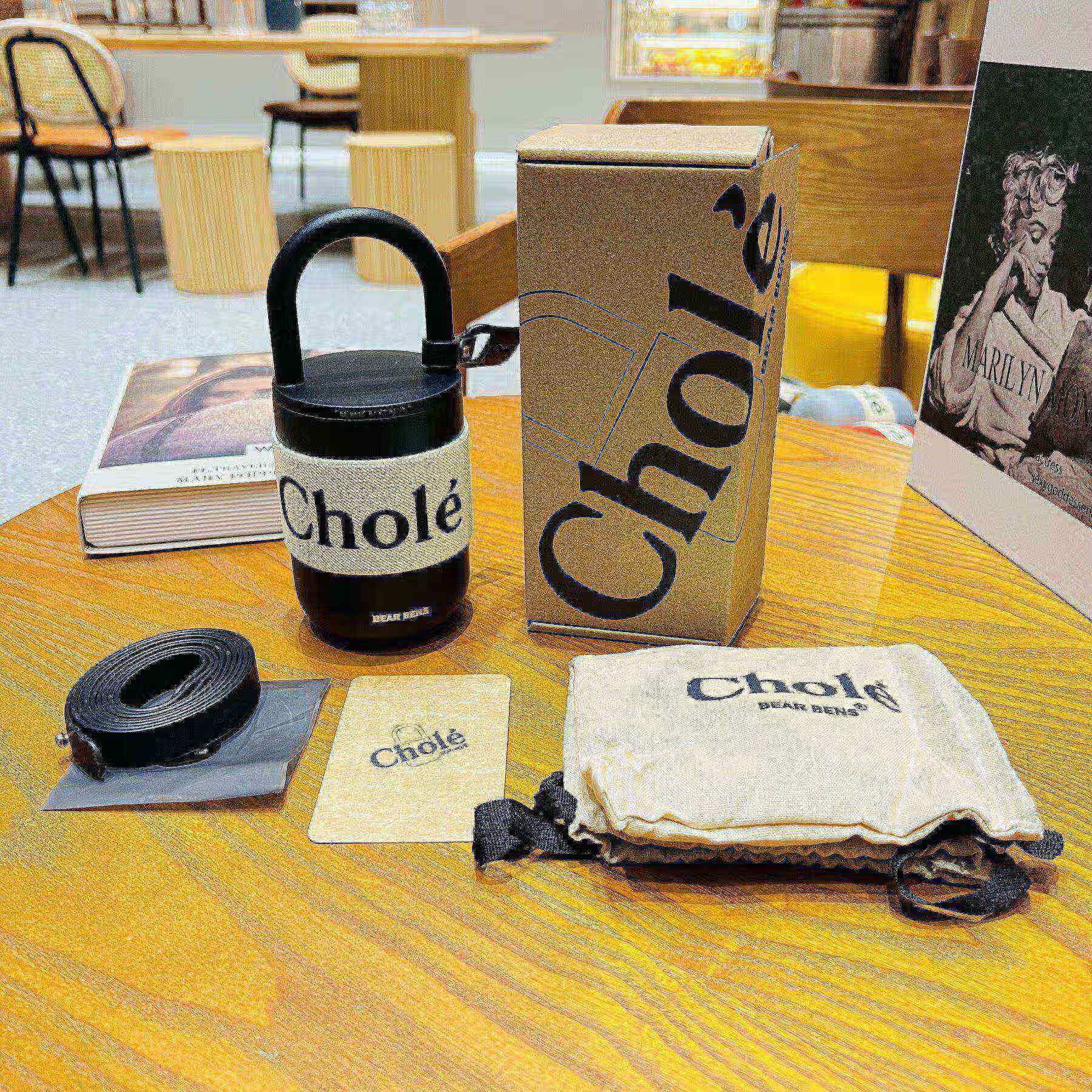 熊本士保温杯 beens熊本士可斜挎保温杯潮品不锈钢便携潮流情 桃夭紫