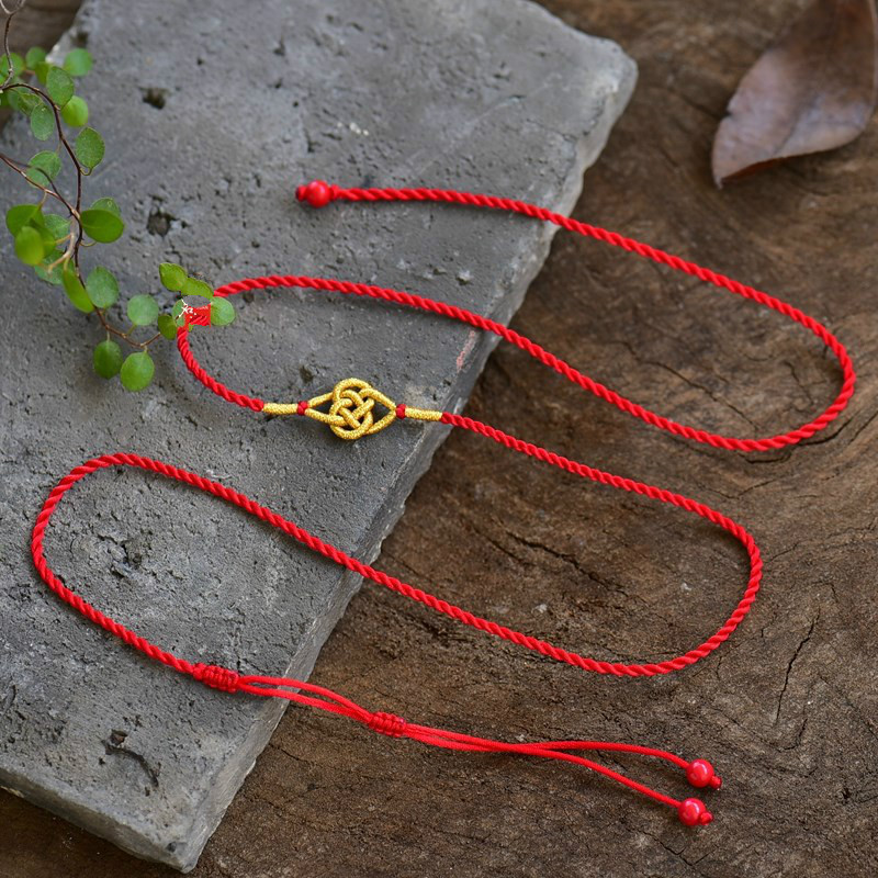 安岁红绳月石缘腰链女本命年礼物男色带性感光身生肖属牛 腰围2尺7=90