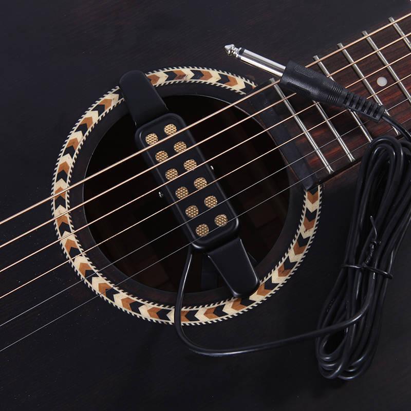 民谣木吉他便携免开孔拾音器乐器用扩音配件民谣吉他拾音器