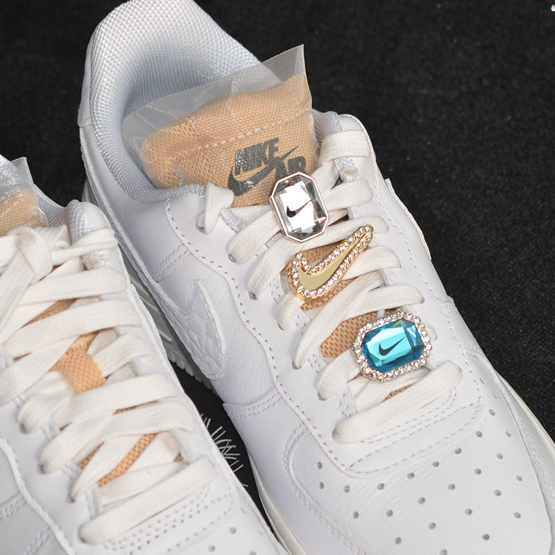 适配af1空军一号金属宝石钻石鞋带扣球鞋别针装饰标牌配件af1金色鞋带