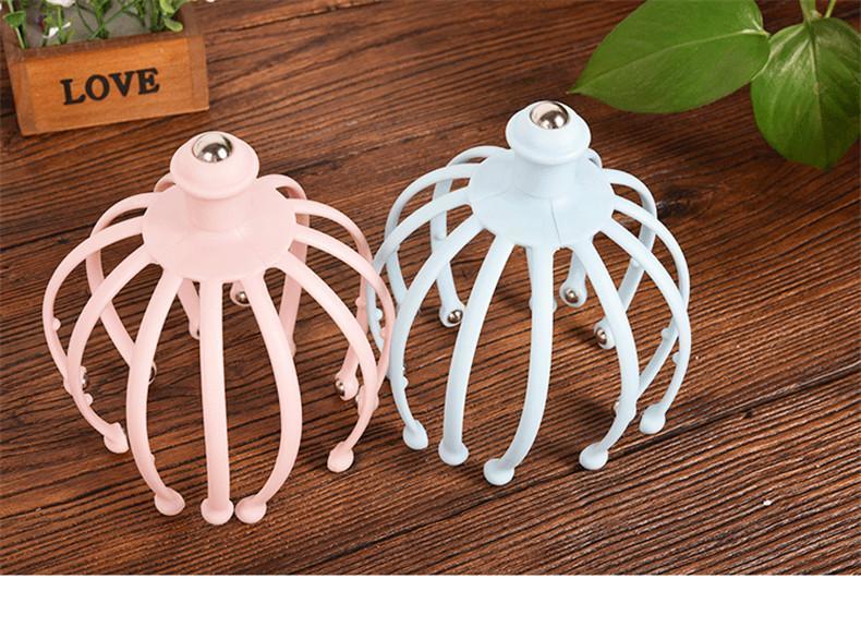 头部按摩器手动经络八爪鱼挠头抓头皮神器灵魂提取抽取摄取出窍器 大