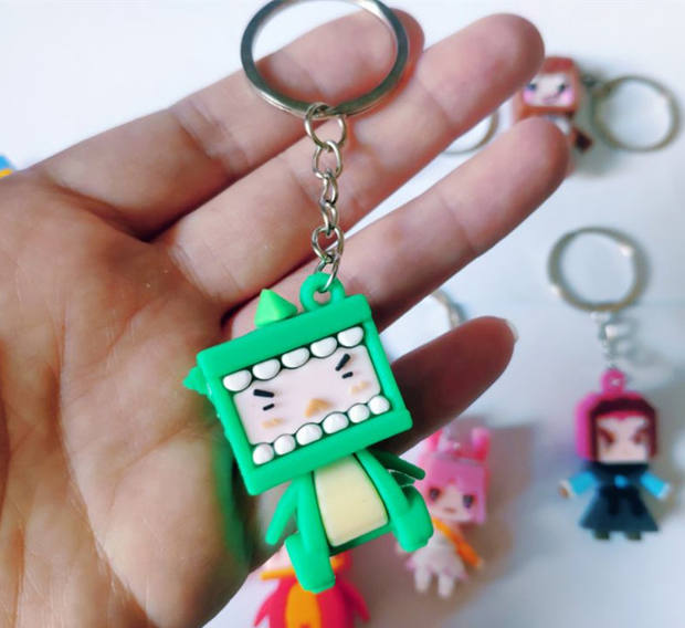 迷你世界人物橡皮擦全套公仔益智钥匙扣挂件小人手办造型彩儿童礼物sn