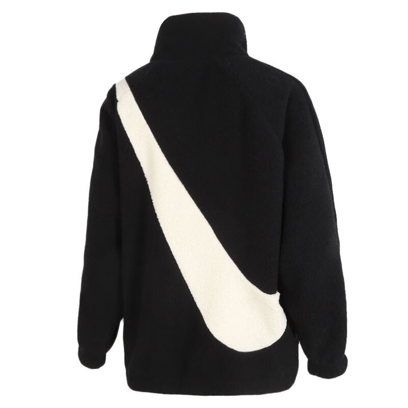 nike耐克 2021秋季女子大logo摇粒绒运动训练休闲两面穿夹克外套 dc