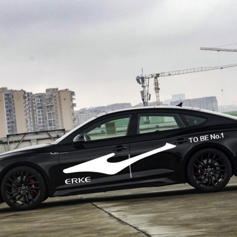 qefh鸿星尔克车贴tobeno1抖音同款创意励志文字个性创意网红汽车贴纸