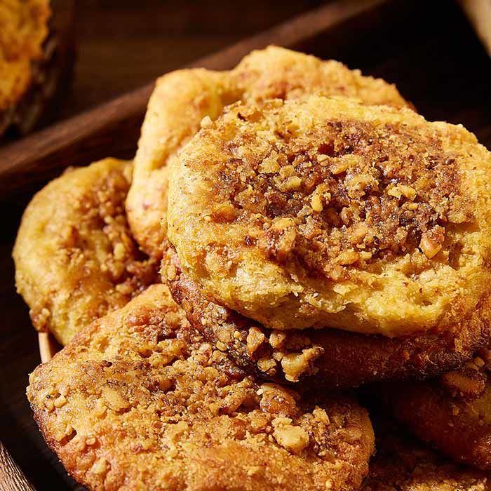 汉中特产核桃馍宁强核桃馍现做现发西安核桃馍糕点略阳核桃饼早餐核桃