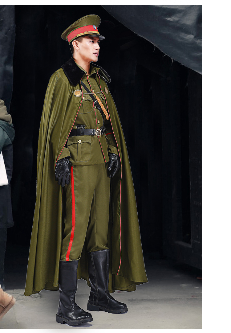军阀装老九门同款张大佛爷cosplay服装军阀套装军衣军阀 影视 单披风