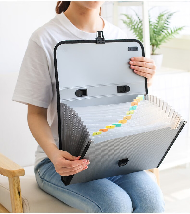 风琴包学生大容量文件夹 文件袋a4风琴夹多层试卷收纳