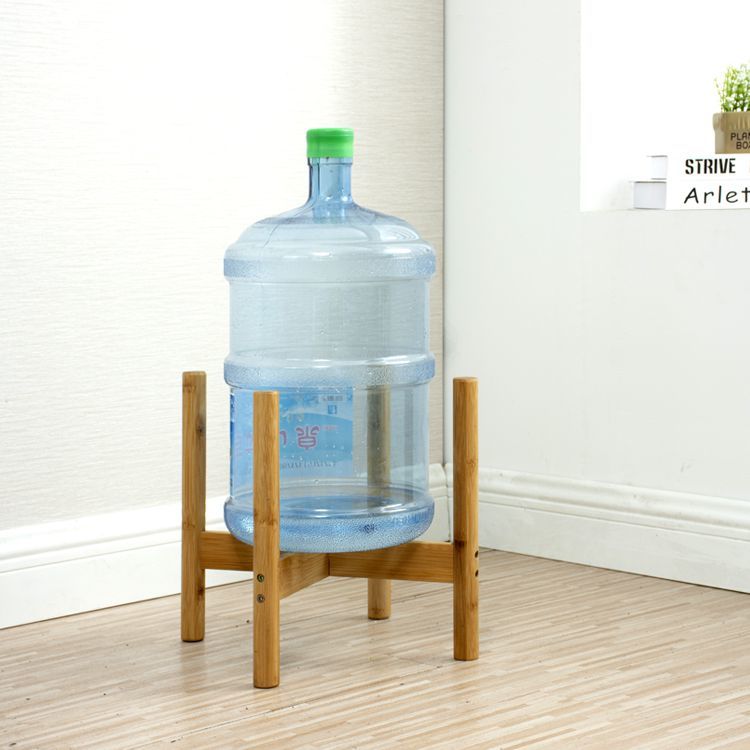 竹木纯净水桶支架桶装水支架倒置饮水大桶水支架家用落地水桶架子