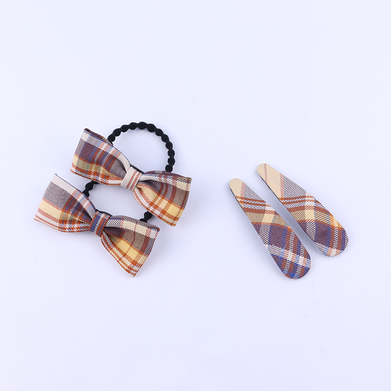 山吹jk格子手作小物蝴蝶结发夹一字夹刘海边夹大肠发圈 22 套餐十二