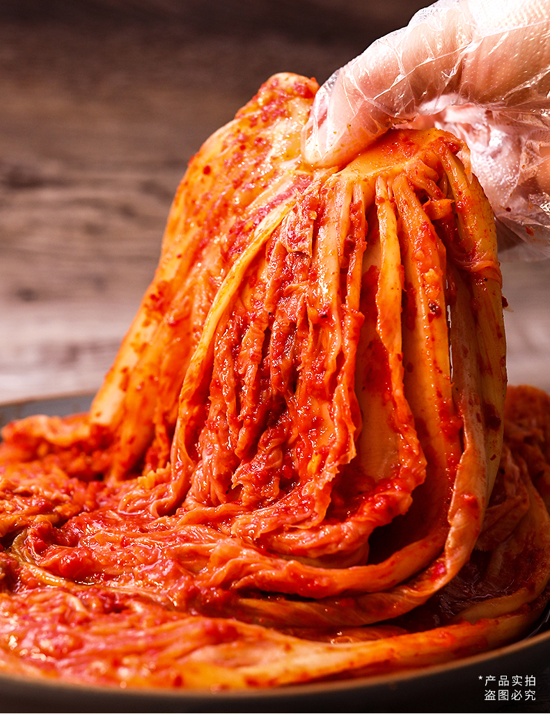 朴小样韩式泡菜500g3袋韩国风味辣白菜泡菜朝鲜族泡菜下饭菜