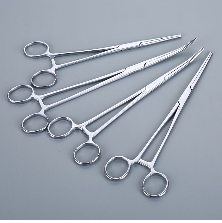 双鹿不锈钢止血钳直弯头持针器钳拔罐钓鱼钳宠物拔毛钳血管 20直止血