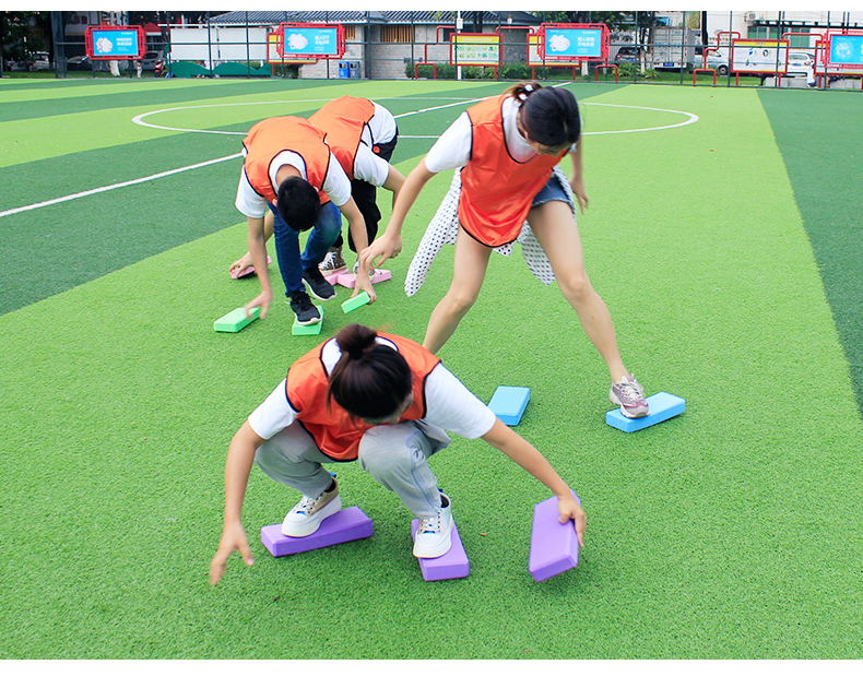 摸石过河砖室内户外团队拓展训练道具幼儿园学生趣味运动会摸石头过河