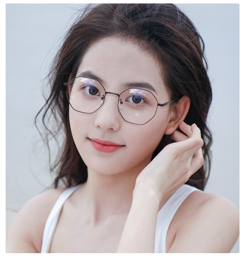 乐申近视眼镜女小脸眼镜框超轻纯钛眼镜架小框小号可配有度数散光眼镜