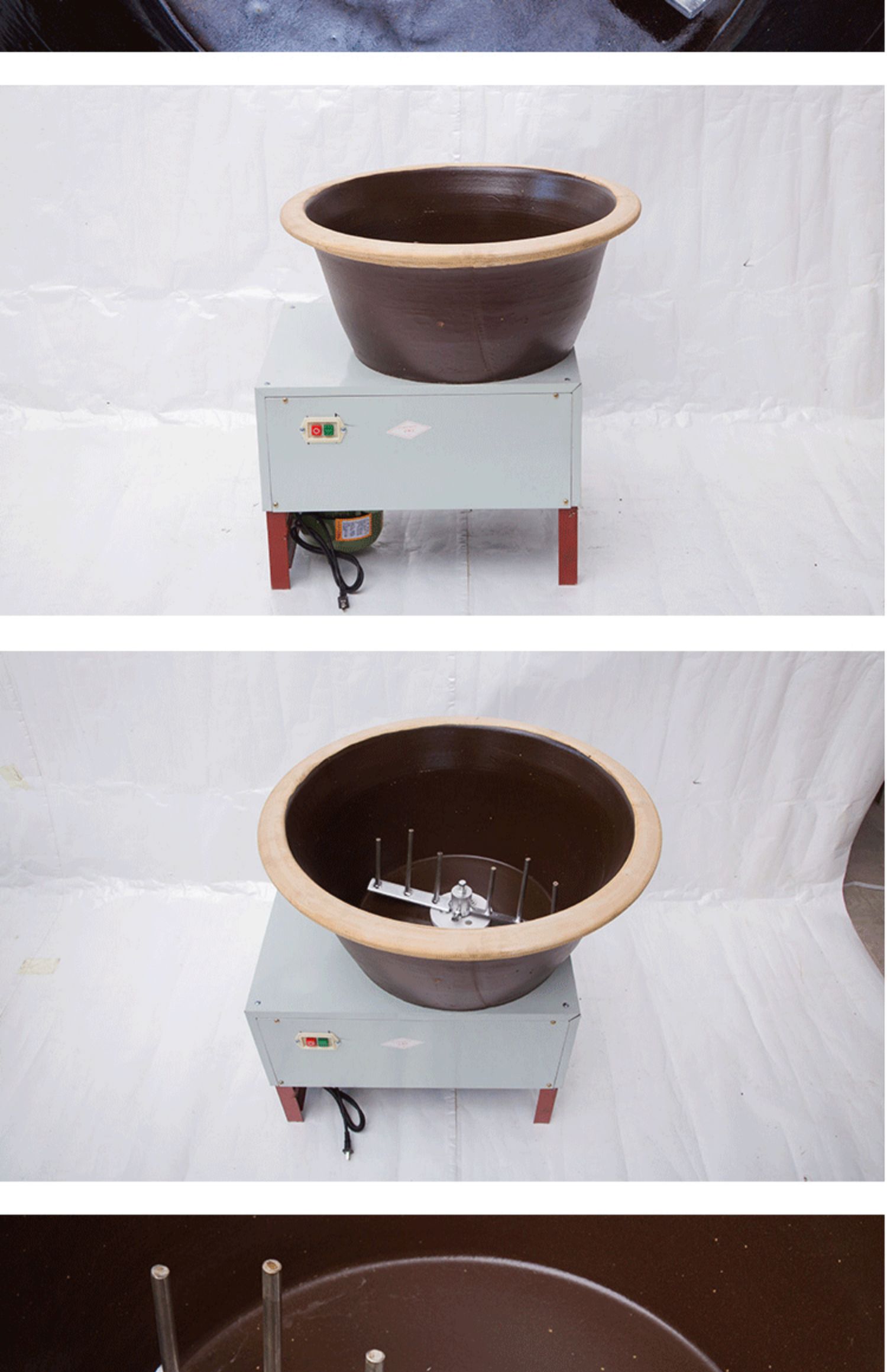 电动瓦盆和面机 瓷盆搅面机 拌馅机盆式发面机包子大饼馒头油条机 hm