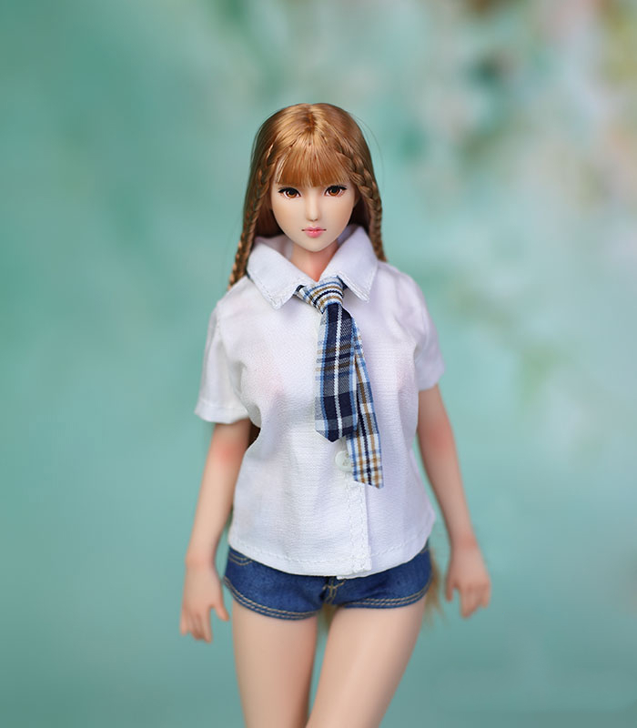 12f6美女兵人大胸sfd无缝全包硅胶女素体包含0b头雕 银灰色头发 不加