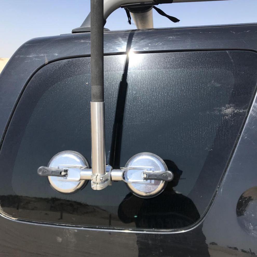 6015适用于吸盘旗杆架沙漠旗杆越野车旗杆架通用吸盘式旗杆架双