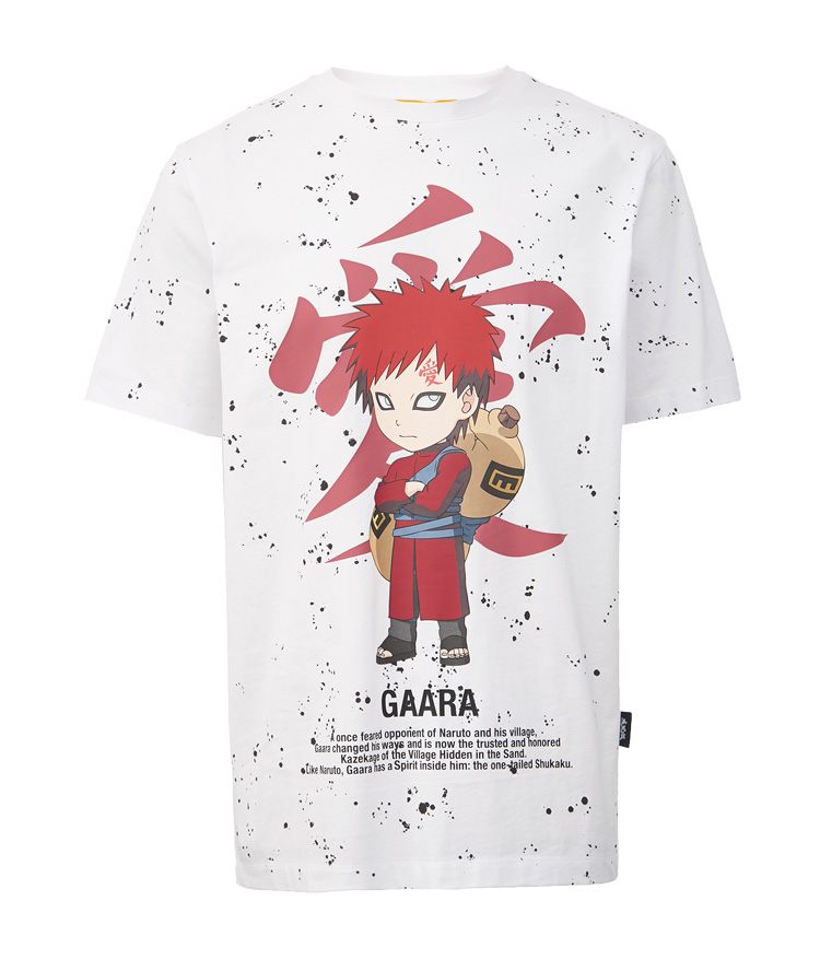 jackjones杰克琼斯火影忍者联名我爱罗动漫泼墨圆领短袖印花t恤男