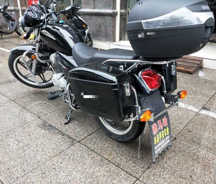 适用于适用于新大洲本田锐猛125边箱 侧挂箱 领域小太子摩托车特大号