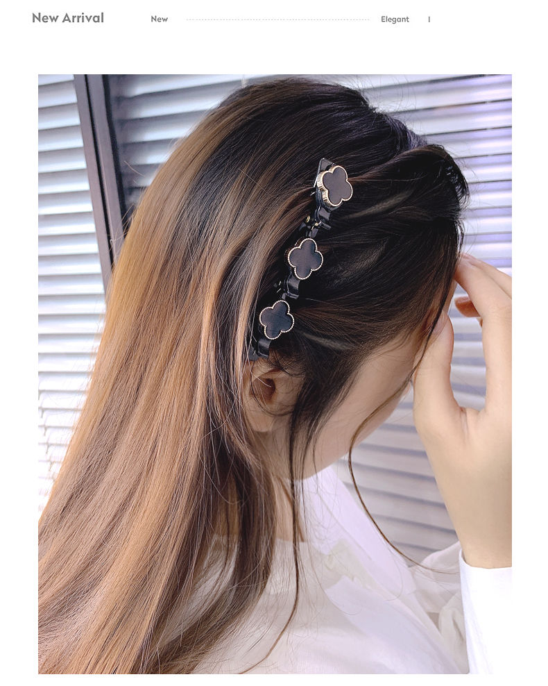 朋趣2021年边夹侧边编发神器女水钻发夹刘海夹头饰韩国网红发卡鸭嘴夹