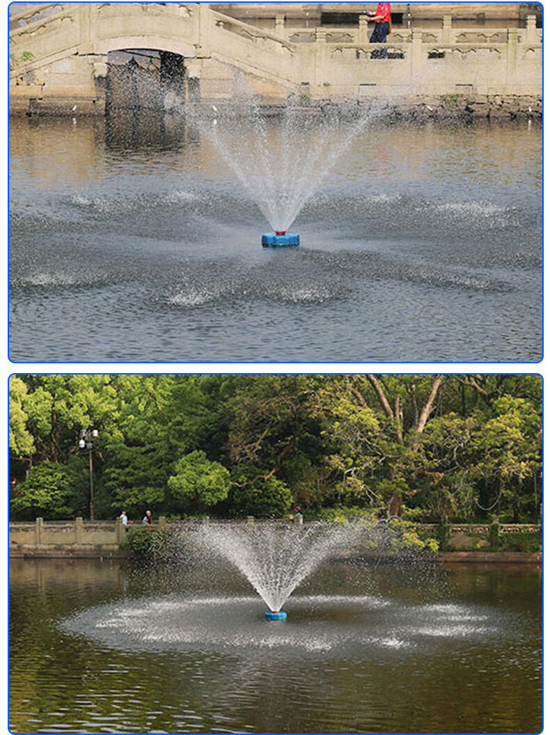 鱼塘增氧机浮水泵220v全自动大功率增氧泵养殖池塘排灌抽水机1500瓦15