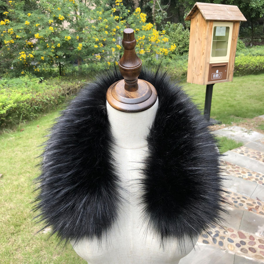 羽绒服毛领仿真毛大毛领子仿貉子毛女单买单配服毛毛领衣领通用仿狐狸