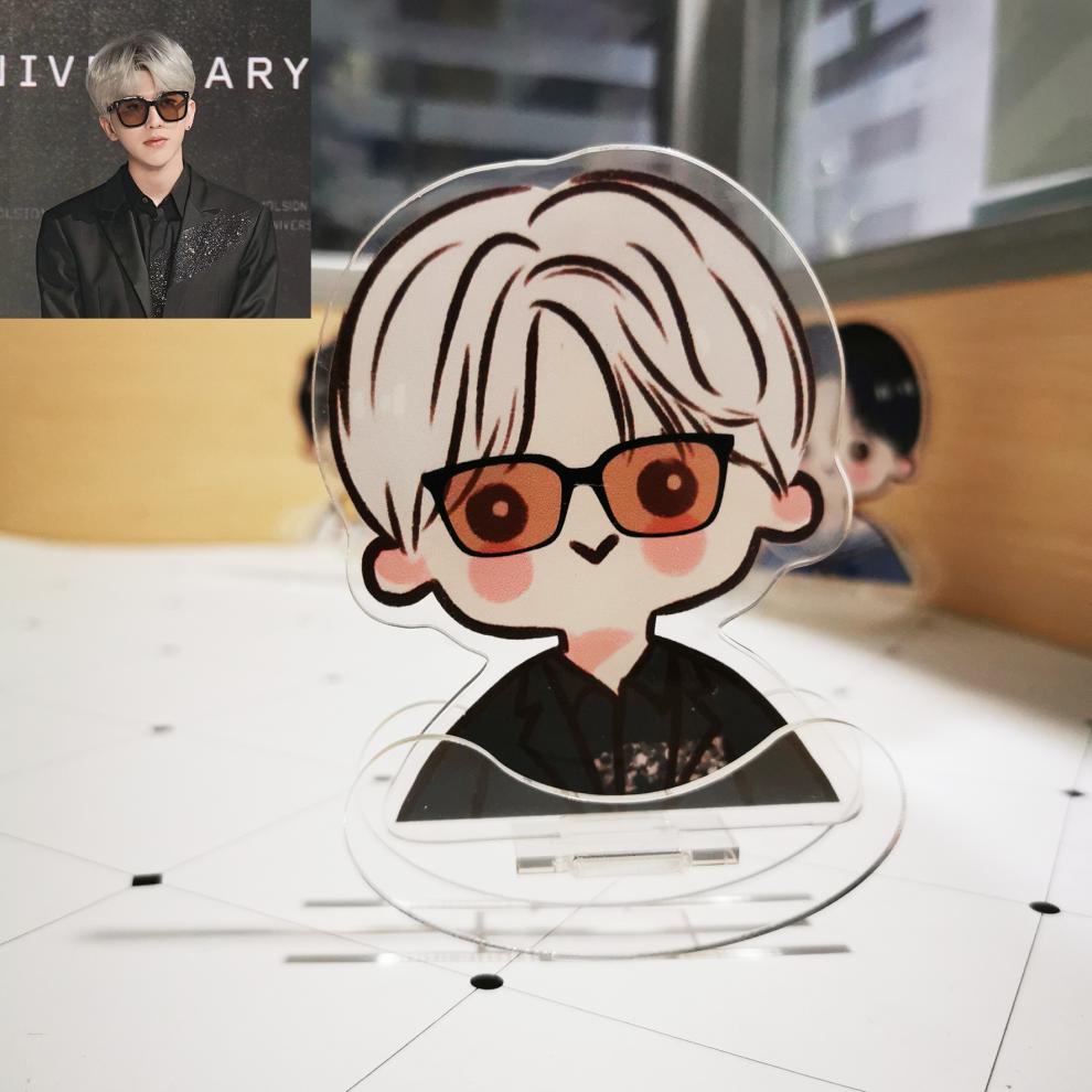 蔡徐坤新专辑迷 蔡徐坤海盗船新专辑迷卡通q版摇摇乐亚克力人形立牌