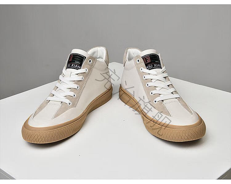 kuse/库瑟好鞋不跳脚意大利工匠专业级隐形增高鞋男鞋休闲板鞋2022