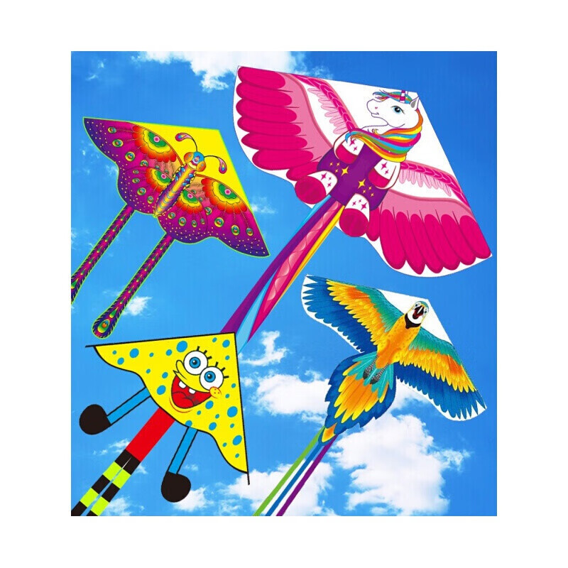 儿童风筝微风易飞新手初学者大型卡通款白雪公主100米线板长直径16