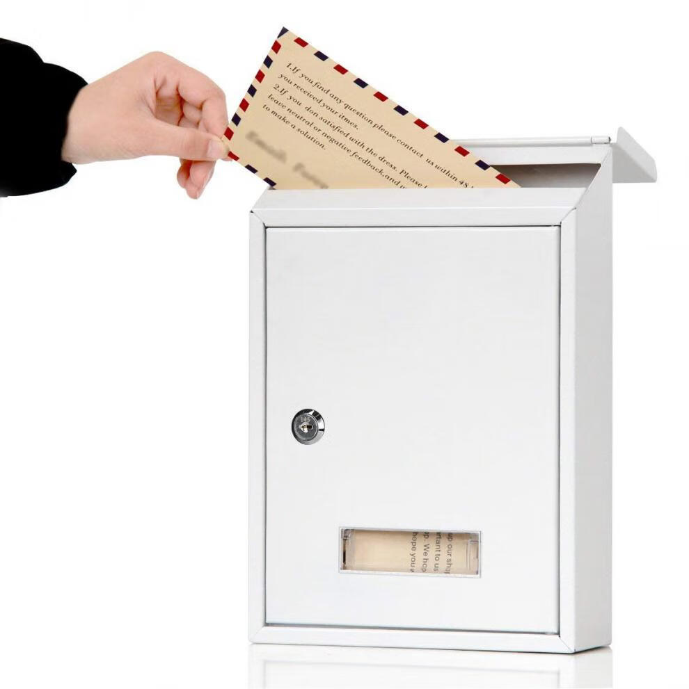 阡囤密码锁 小信箱 室外防水防锈铁艺牛奶箱 欧式意见箱邮箱投诉箱 密