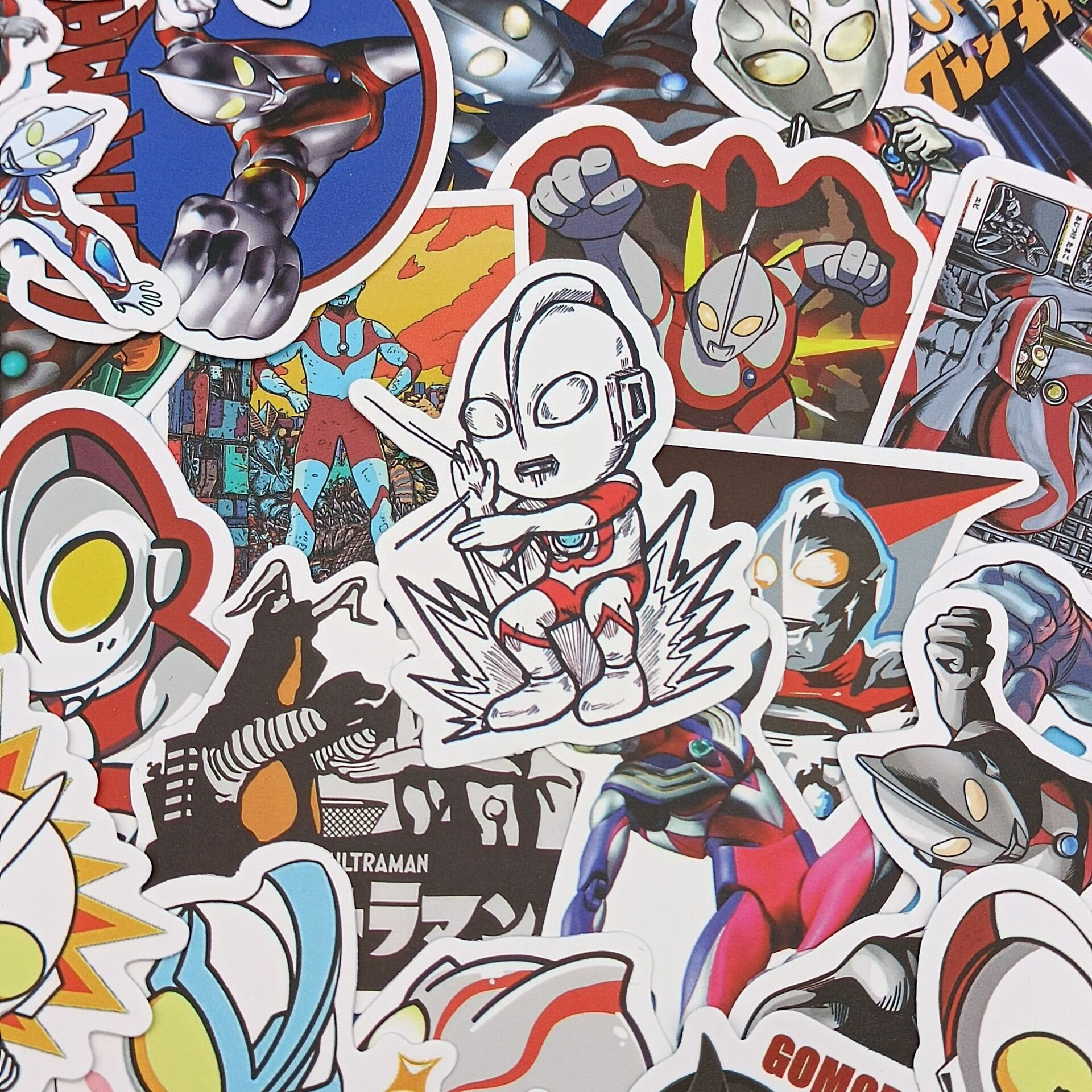 乐千寻(leqianxun) 奥特曼手账贴纸卡通男孩炫酷宇宙英雄迪迦赛罗欧布