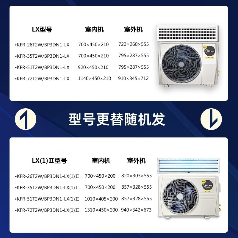 美的(midea)風管機一拖一家用中央空調1.