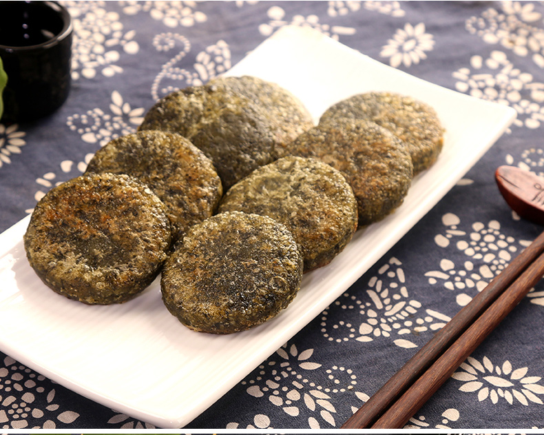 蒿子粑粑新鲜清明菜艾蒿叶草青团无馅艾叶草糍粑湖南特产粑粑2袋24个