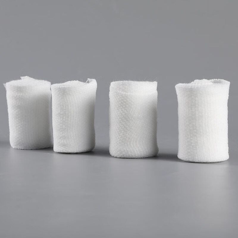 医用纱布绷带卷一次性伤口固定包扎药用脱脂棉纱布产后收腹敷料5cm45m