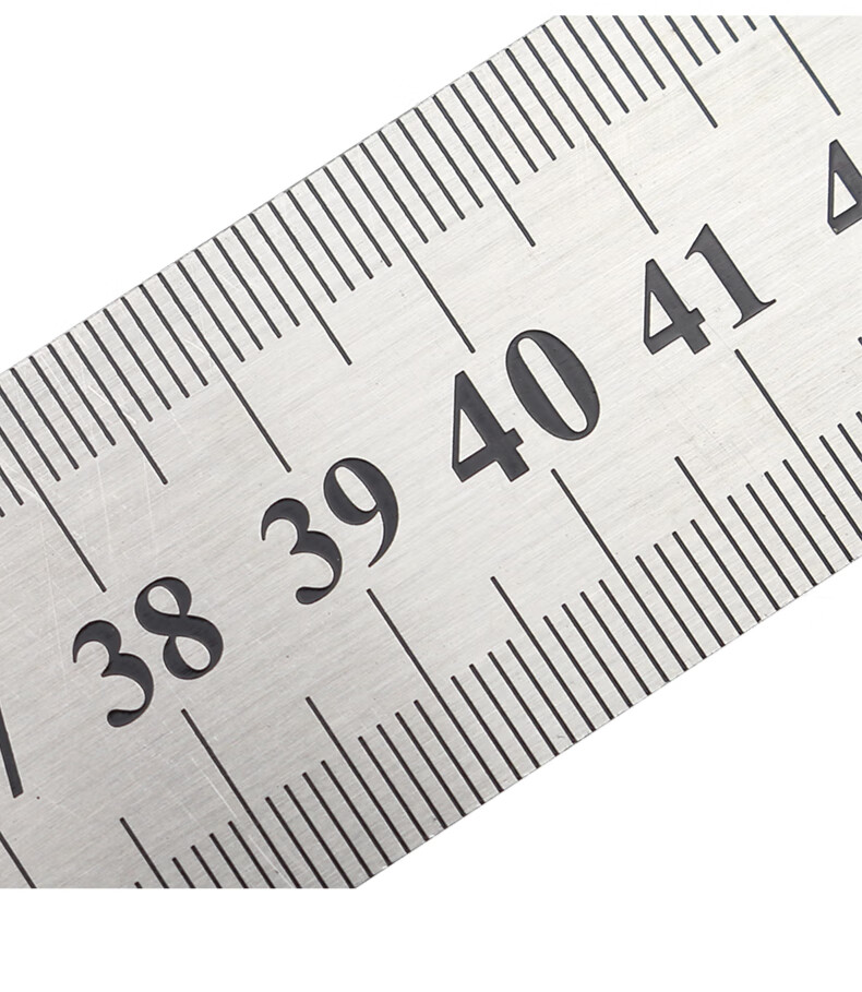 剑鱼牌 30cm50cm厘米 锌合金不锈钢尺直尺 公英制双面测量工具尺子 榕