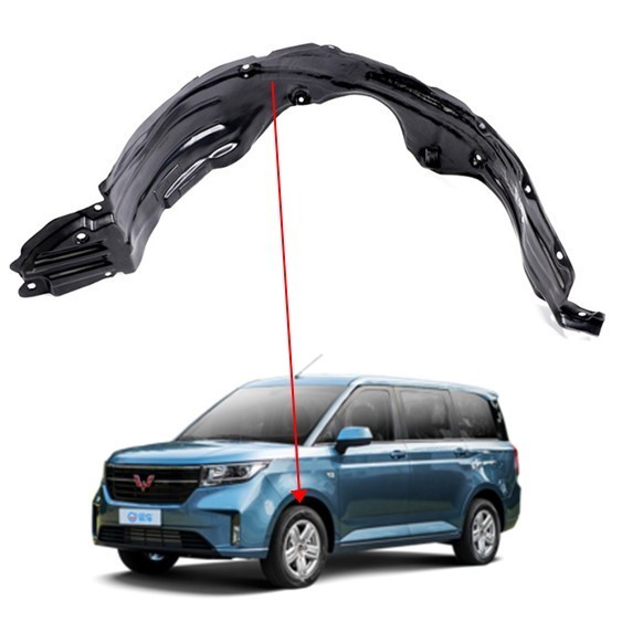 汽车装饰 挡泥板 定制五菱宏光plus前轮内衬翼子板内衬叶子板内衬护板