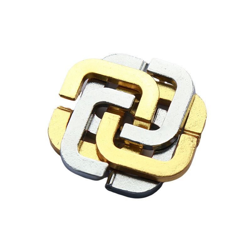 puzzle锁合金玩具全套puzzle解锁笼中星笼中取物刺球八卦锁6-15岁 结