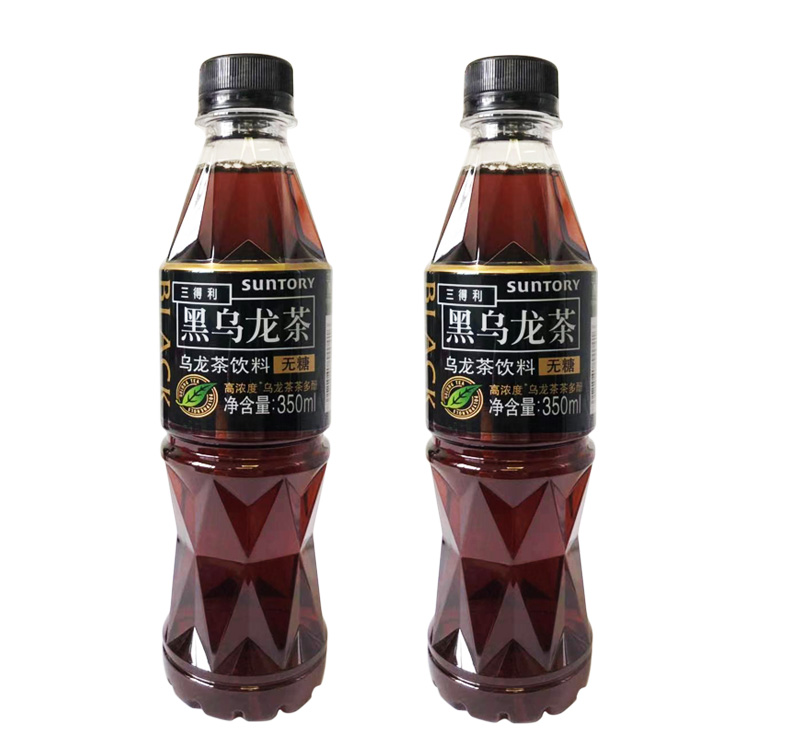 suntory 三得利黑乌龙茶350ml*24瓶整箱无糖乌龙茶饮料 三得利黑乌龙