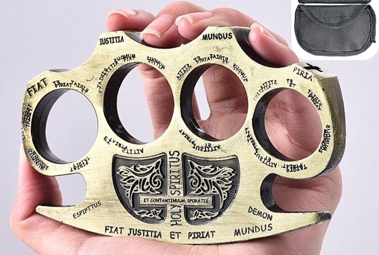 共朋 指虎钛合金防身指环拳套手撑子钛合金拳扣四指指虎合法自卫用品